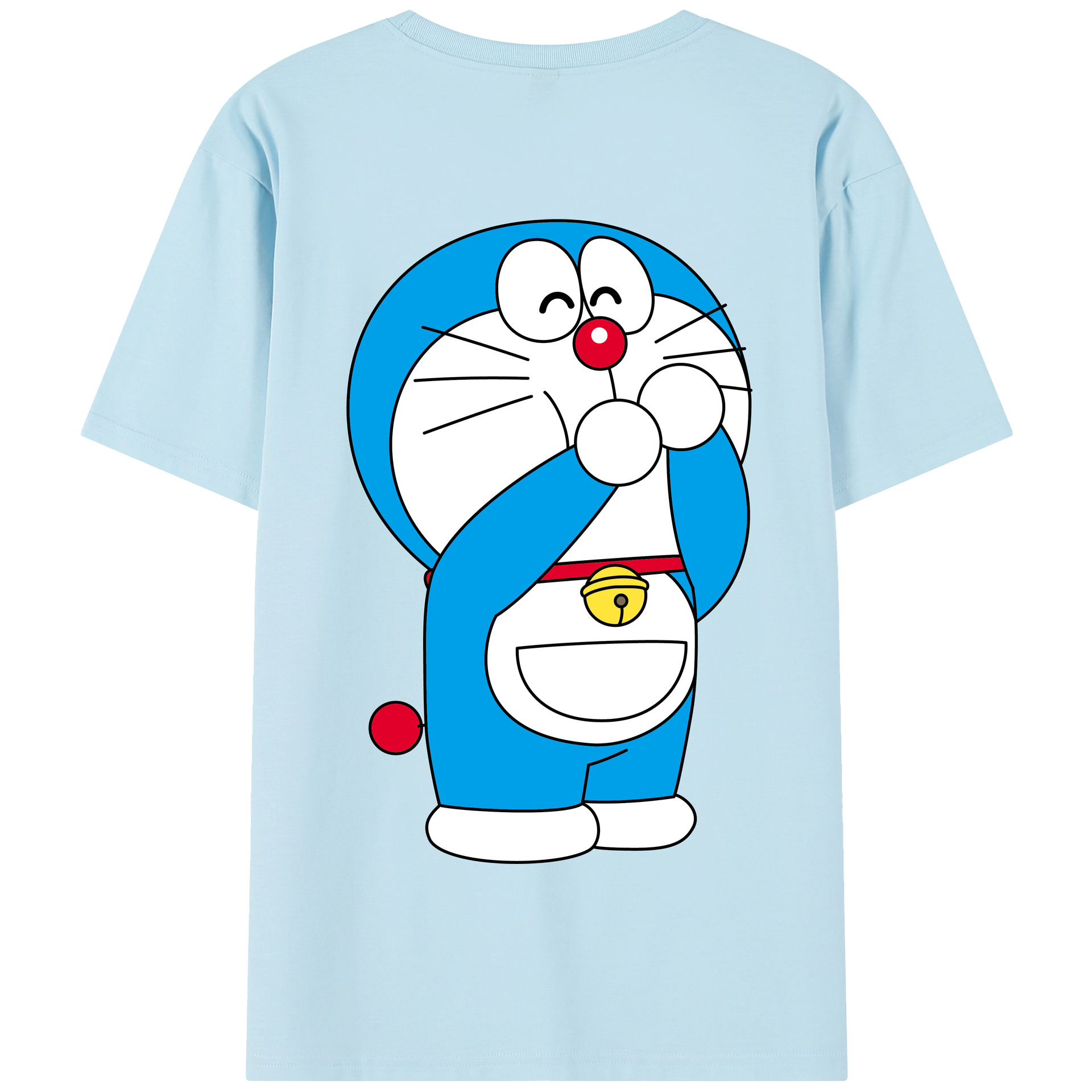 （画像用） ドラえもん Doraemon 綿100％半袖Tシャツ（背面プリント）